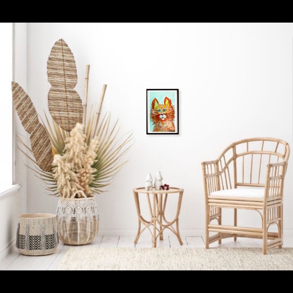 Orange Cat Portrait Painting Small Watercolor pet - Picture 8 of 10